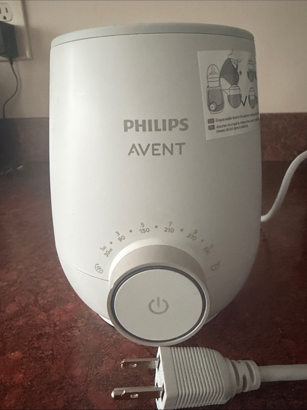 Philips Avent White Bottle Warmer - White